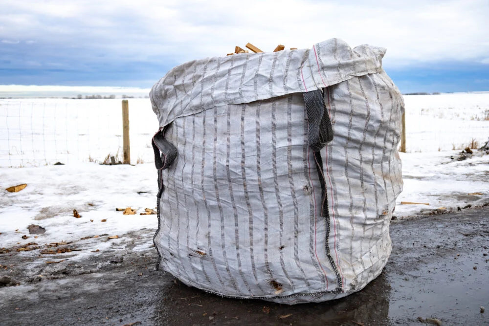 1/3 Cord Cedar Kindling Tote Bag