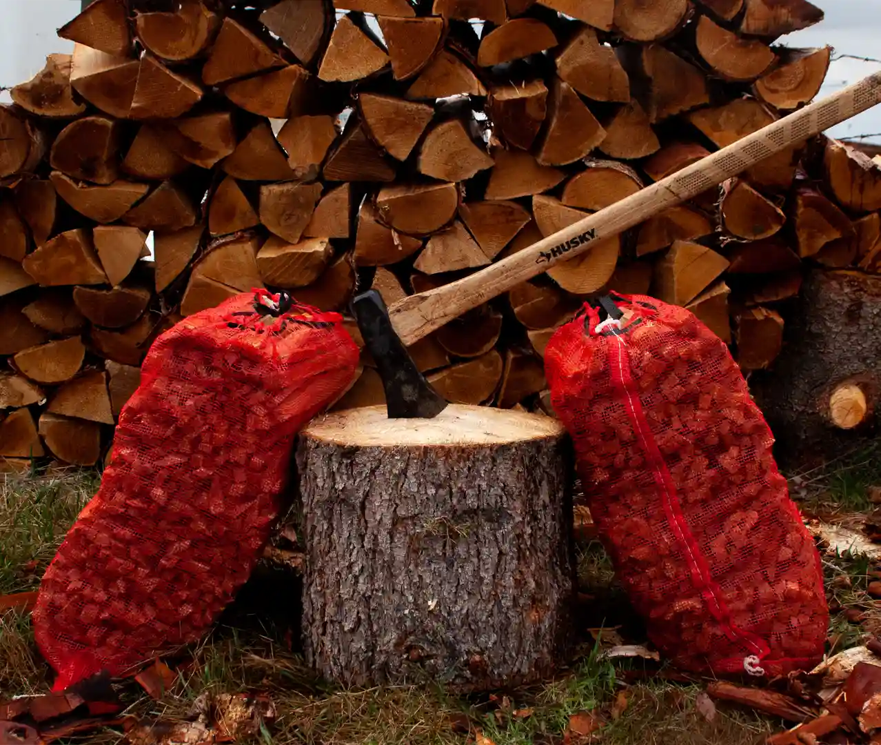 Cedar Kindling with Wood Block Fire Starter Pack