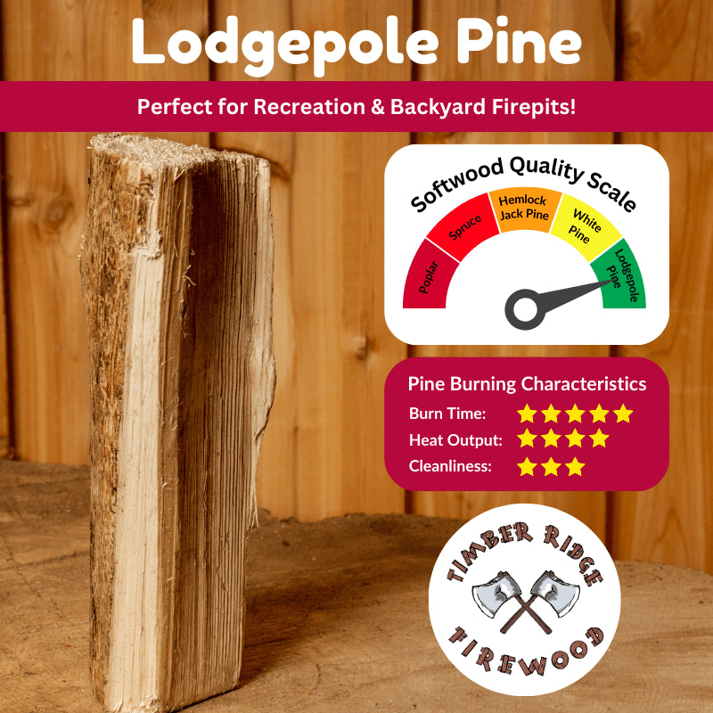 Naturally Seasoned Lodgepole Pine Firewood