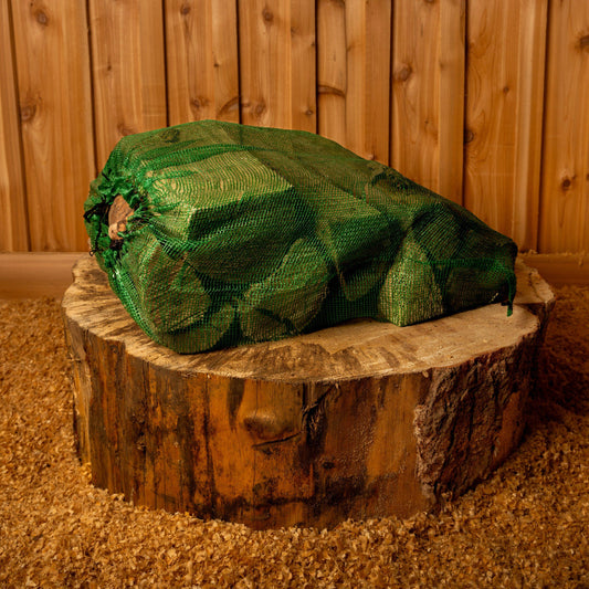 Naturally Seasoned Birch Firewood Bags, Large 1.5 Cu.Ft