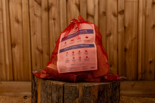 Birch Pizza Wood Firewood Bag