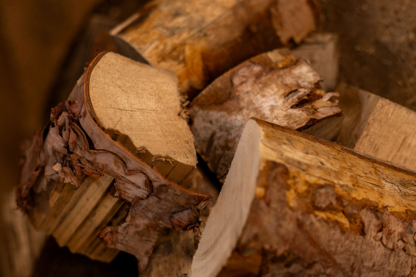 Birch Pizza Wood Firewood Bag